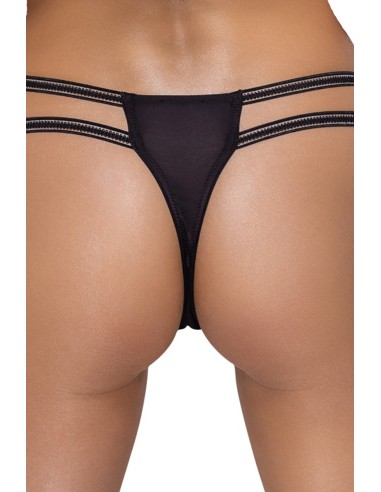 String ouvert Rio noir en dentelle - Cottelli LINGERIE  